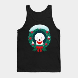 Christmas bichon Tank Top